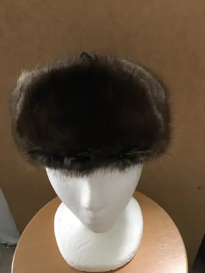 Suede fur hat, View more