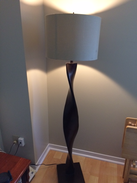 62 1/2" twisted wood floor lamp $350, vintage in Indoor Lighting & Fans in Oakville / Halton Region - Image 5