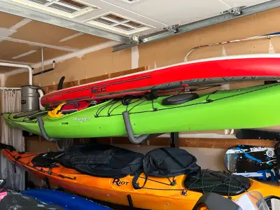 Freestanding racks – Stand on the ground and can hold multiple kayaks, often used outdoors or in gar...