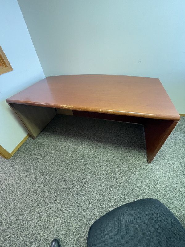 Solid wood mahogany executive office desk in Desks in Edmonton