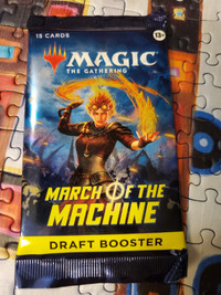 Magic the Gathernig Draft Booster Pack 15 Cards March of Machine