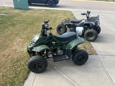 Selling both together Have 2 GIO quads the camo green one automatic no reverse runs perfect has new...