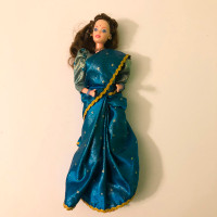 Vintage Barbie India Traditional Dress Sari Mattel Doll