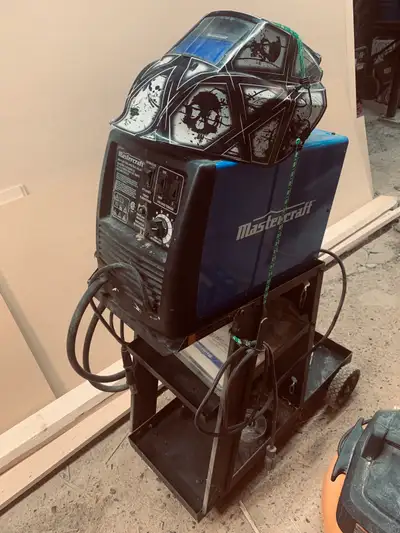 Master raft welder hardly used with accessories 110 volt $325.00 Scroll saw $35.00 Craftsman router...