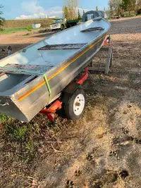 12 ft Misty River Aluminum Boat with Trailer