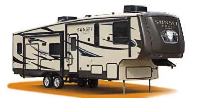 Caravane à sellette (Fifth Wheel) Marque : CrossRoads Sunset Trail Reserve Couleur : Beige Modèle :...