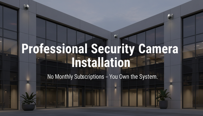 Professional security camera installation for homes and business, View more