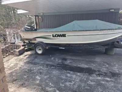 This Boat has been baby 'ed, it has always been trailered. 2001 Lowe Sea Nymph V series AN 165S with...
