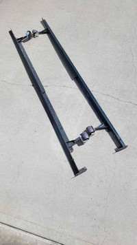 Black Bed Rails with wheels