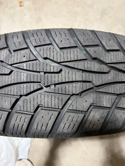 Set of 4 Uniroyal Tiger Paw winter tires. These were previously mounted on a Volkswagen Jetta. Tread...