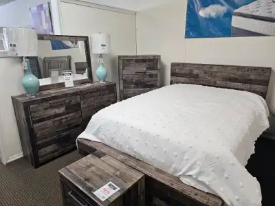 Must Go - Queen Wooden Bedroom Set For Sale !, View more