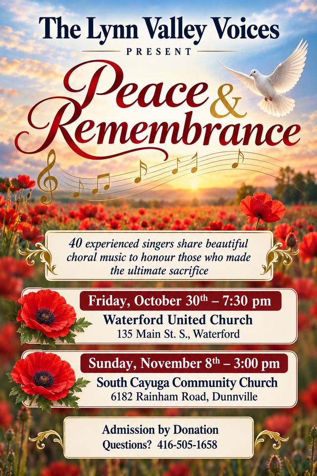 Choral Concert - Peace & Remembrance - Lynn Valley Voices