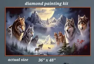 Beautiful large diamond painting, View more