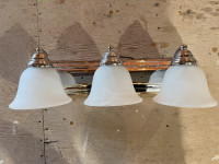 Three bulb light fixture for sale