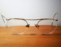 Vintage B & L Bausch And Lomb Eyeglasses Gold Frame 1/10 12K GF