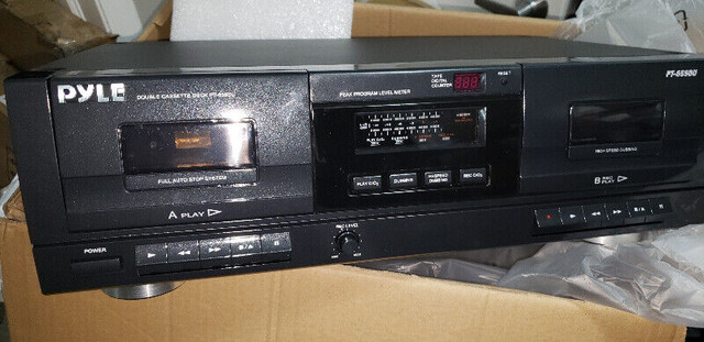 Pyle-Home PT659DU Dual Stereo Cassette Deck with Tape USB to MP in Stereo Systems & Home Theatre in Calgary - Image 4