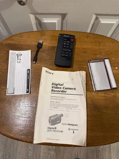 * Model: DCR-TRV510D * Format: Digital 8 * Includes: remote, manual, and accessories