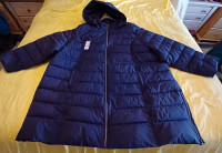 Purple quilted coat. size 5X