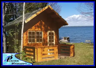 257 sq/ft Log Loft Bunkie / Cabin Shed Kit    NO PERMIT NEEDED, View more