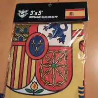 New in package, Spain 3 feet by 5 feet flag