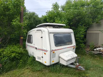 Great little camper and lightweight. It weighs under 1000 lbs. Interior has updates to the insulatio...