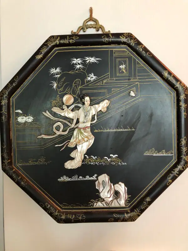 ca. 1952 Chinese  Export to USSR Mother-of-Pearl Octagon Plaque in Arts & Collectibles in City of Toronto - Image 10