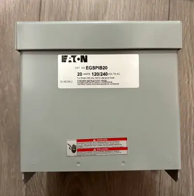 Power generator  outlet/inlet box 20A, View more