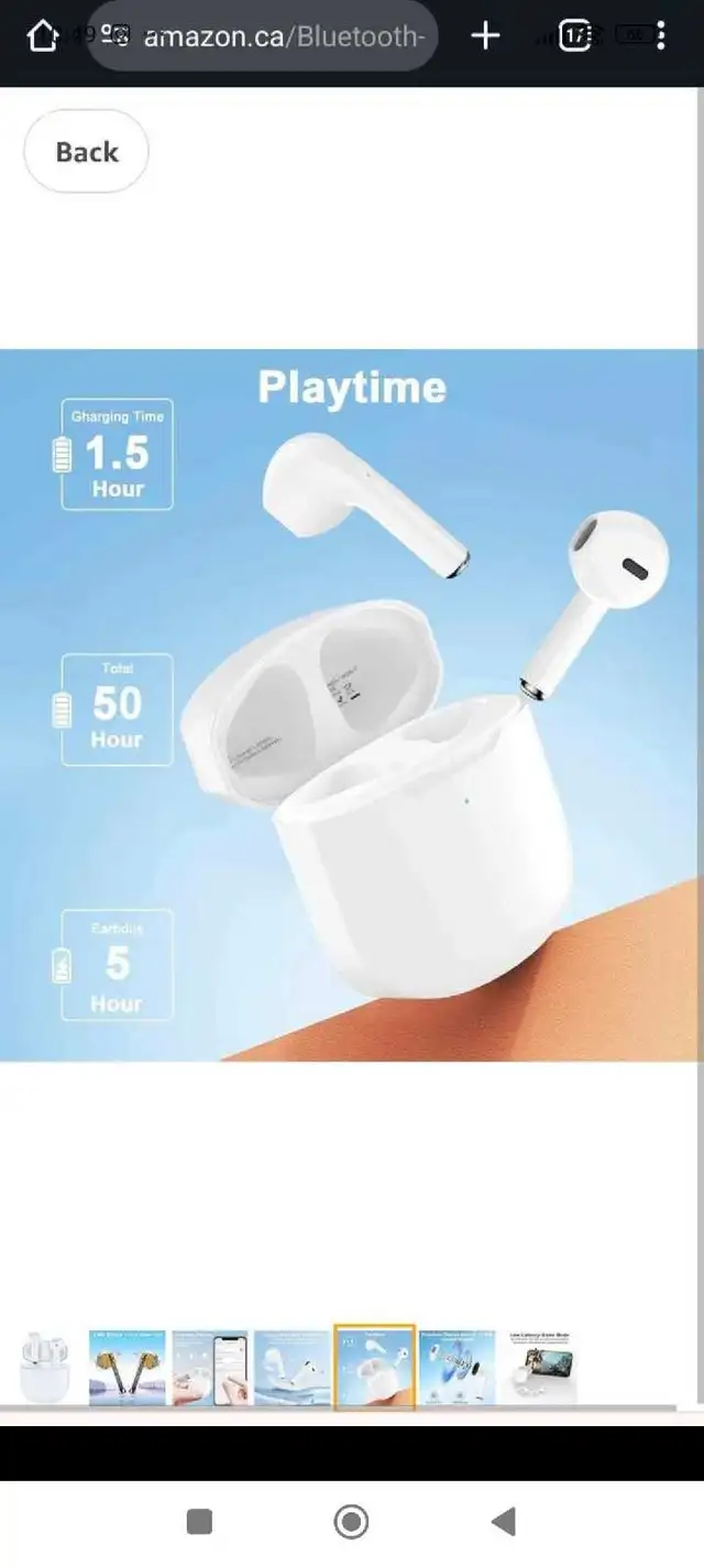 Wireless Earbuds Bluetooth 5.3 Headphones in Ear with 50H Playti63611959010689124