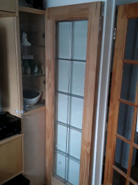 French doors with beveled glass 