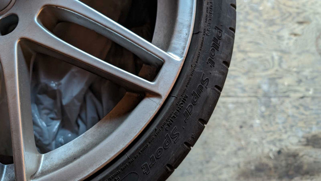 19" Audi A4 S-line OEM Wheels/Rims (Michelin Pilot Super Sport) in Tires & Rims in Oshawa / Durham Region - Image 4