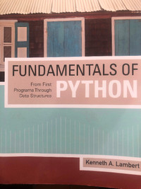 Fundamentals of Python: From First Programs by Kenneth Lambert