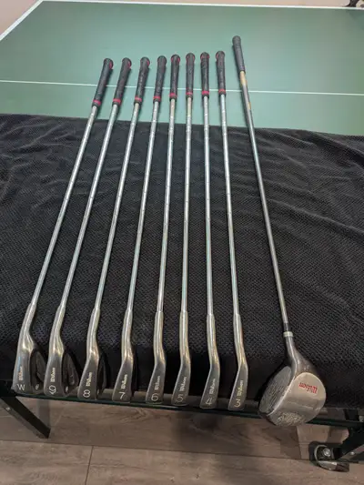 9 Piece Men's RH Golf Club Iron Set & Driver, View more