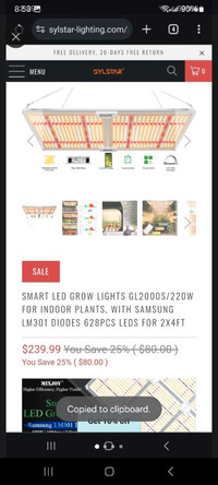 Mixjoy smart led grow light GL2000s