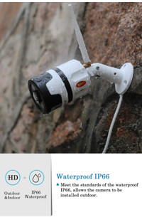3X Outdoor wireless security camera 1080P waterproof 
