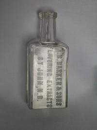 Antique Saint John drugstore bottle