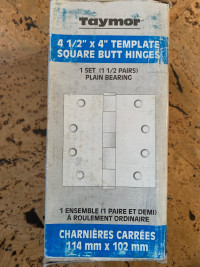 TAYMOR commercial template heavy duty door butt hinge sets (NEW)