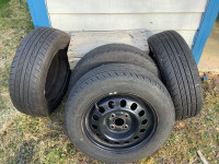 4 - 175/65/14 - 4 inch bolt pattern - Used tires on rims