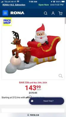 brand new large inflatable Christmas decoration , View more