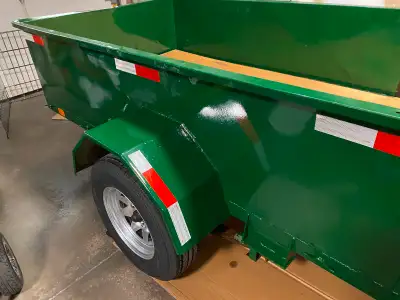 Steel utility trailer 4 1/2 x 8 new 2”coupler, wiring and lighting new tires and rims new floor bear...