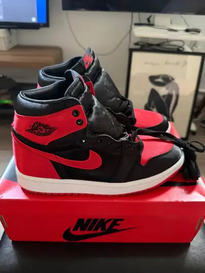 Jordan 1 Bred Satin High (Women's Size 8), View more