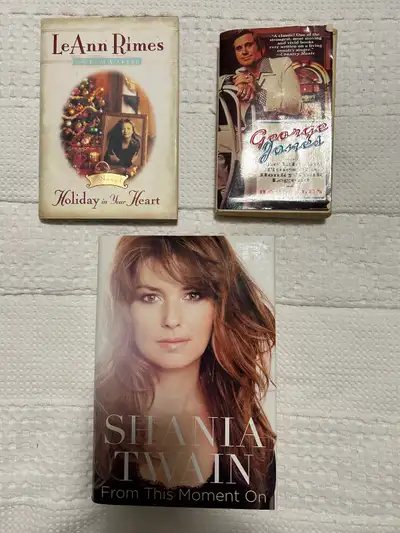 Country Singer Books(Shania Twain,George Jones,& LeAnn Rimes)$22, View more