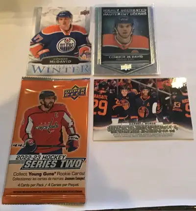 Edmonton Oilers McDavid 2 Cards + 7 Teammates + Pack, View more