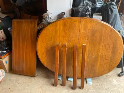 Used but in good shape dining table and four chairs, View more