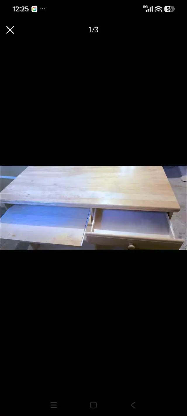 Solid Wood Computer/Study Desk – $15 Kanata Lakes in Desks in Ottawa - Image 4