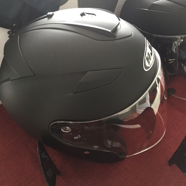 Two HJC Helmets in Very Good Condition  in Motorcycle Parts & Accessories in North Bay - Image 2