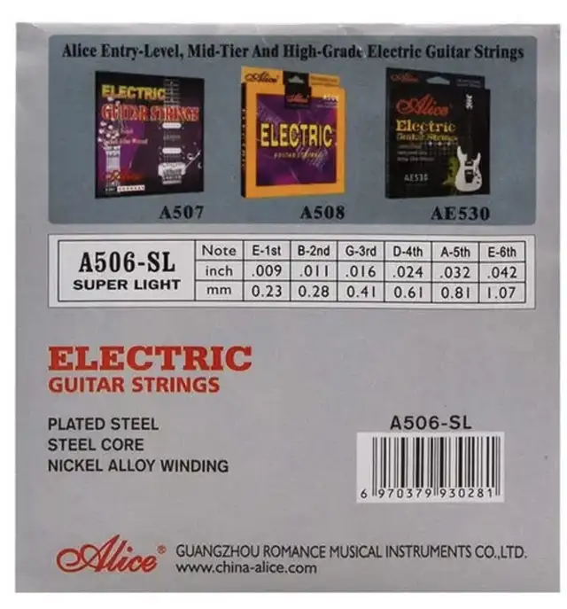 ALICE A506 ELECTRIC GUITAR STRINGS in Guitars in Markham / York Region - Image 3