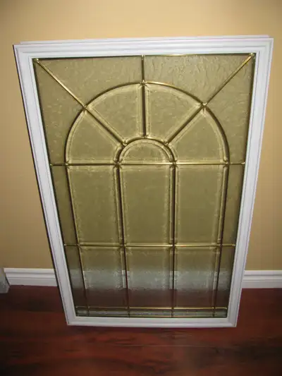 Elisabeth Zinc Caming Decorative Glass Insert, View more