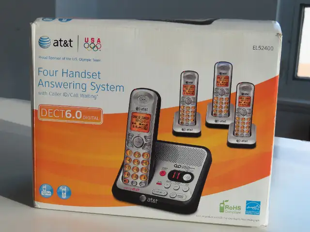 AT&T 4 Handset DECT 6.0 Cordless Answering System with Caller ID in Home Phones & Answering Machines in City of Toronto - Image 9