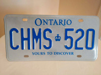 Ontario License Plate 