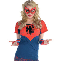 Spidergirl Fitted Halloween T-Shirt Women's size Small